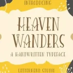 Heaven Wanders Serif Font - Fonte Grátis Heaven Wanders Serif Font