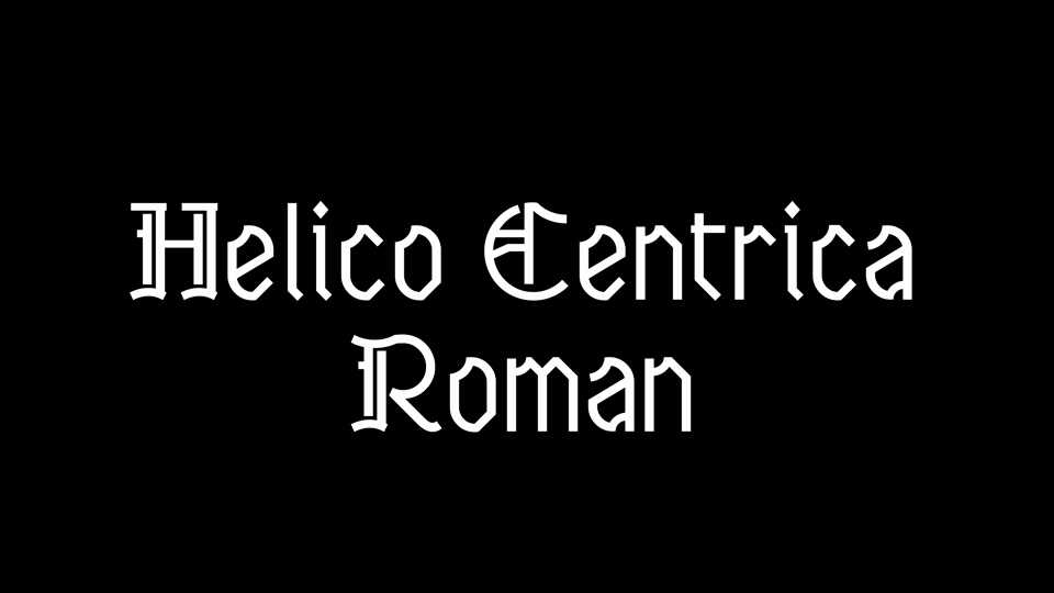 Helico Centrica Roman Font › Fontesk
