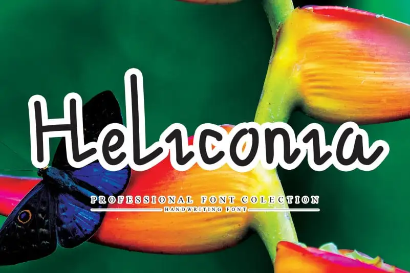 Heliconia Handwritten Font