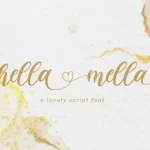 Hella Mella Calligraphy Font