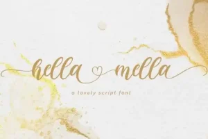 Hella Mella Calligraphy Font