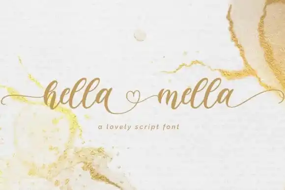 Hella Mella Calligraphy Font