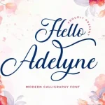 Hello Adelyne Calligraphy Font