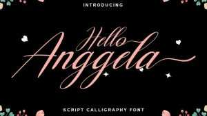 Hello Anggela Font › Fontesk