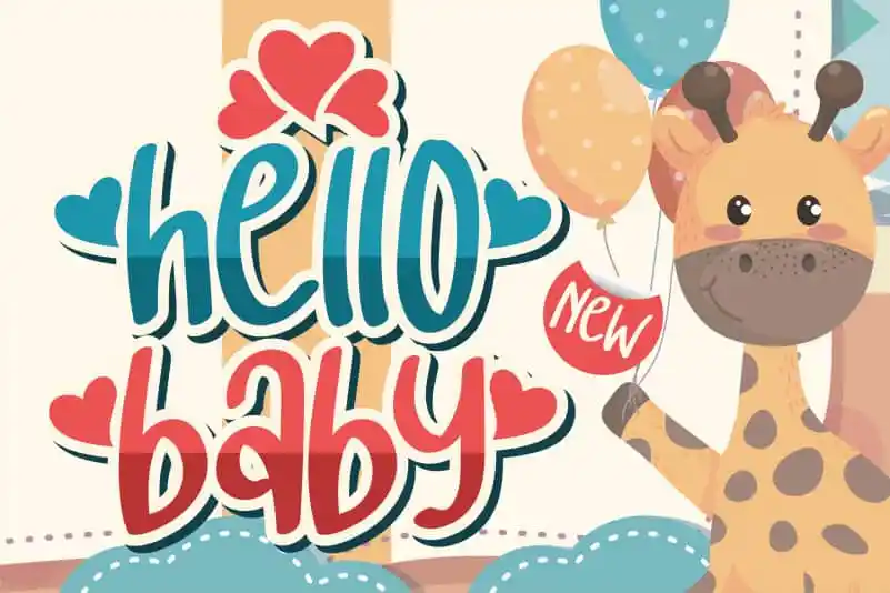 Hello Baby Display Font