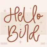 Hello Bird Font - Fonte Grátis Hello Bird Font