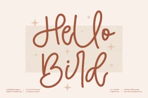 Hello Bird Font