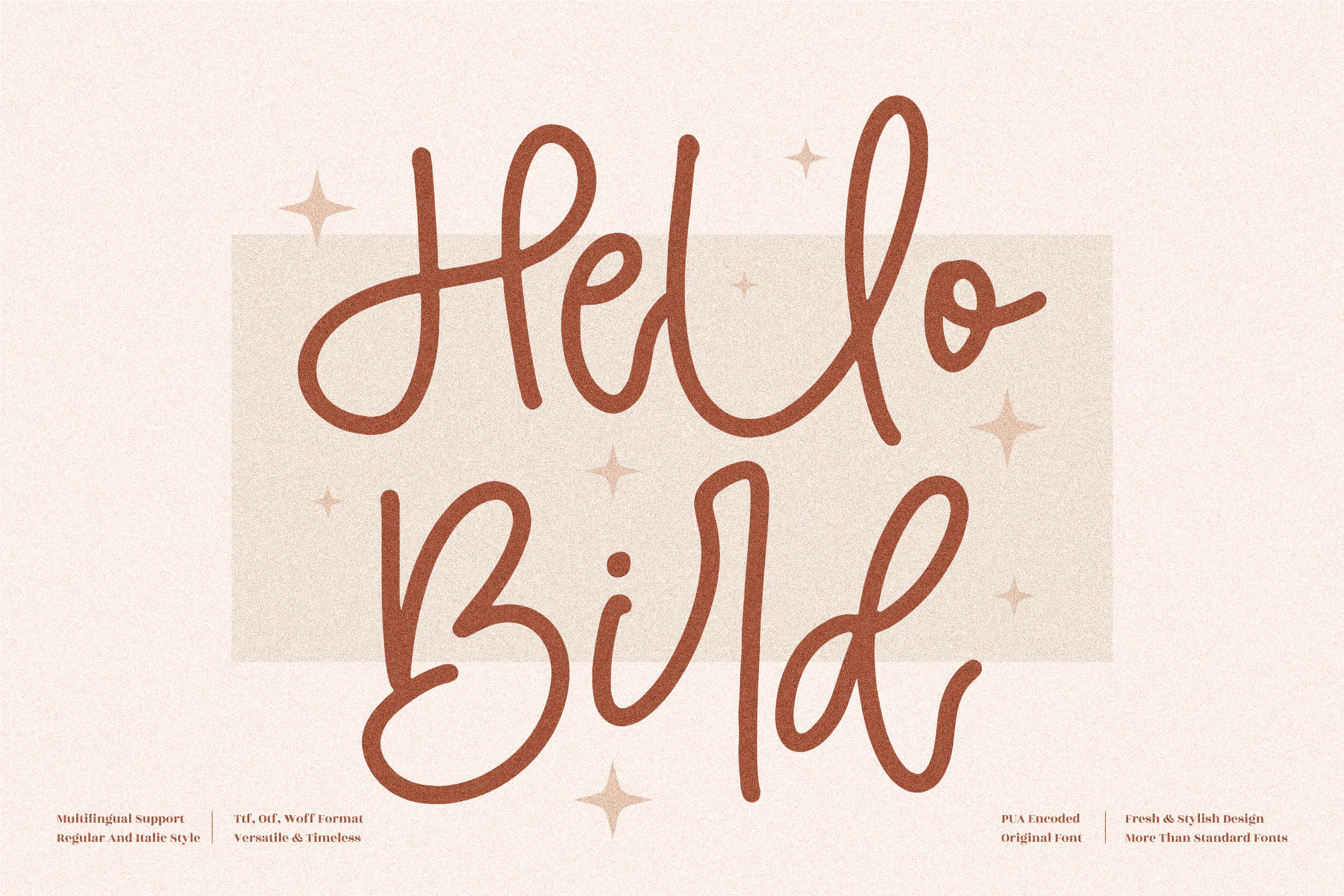 Hello Bird Font