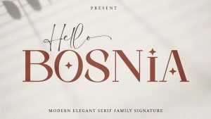 Hello Bosnia Font › Fontesk