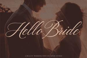 Hello Bride Calligraphy Font