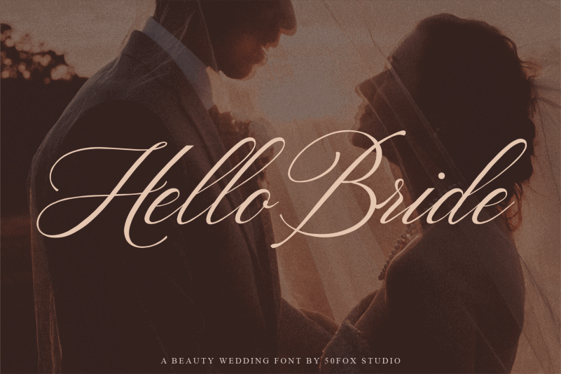 Hello Bride Calligraphy Font