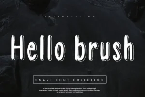 Hello brush Font