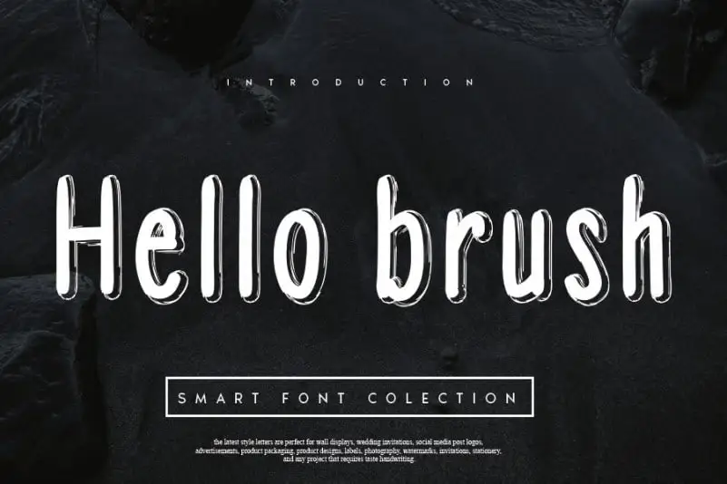 Hello brush Font