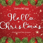 Hello Christmas Font - Fonte Grátis Hello Christmas Font