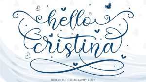 Hello Cristina Script Font › Fontesk