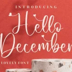 Hello December Calligraphy Font