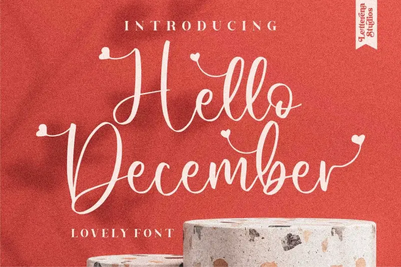 Hello December Calligraphy Font