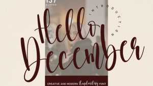 Hello December Font › Fontesk