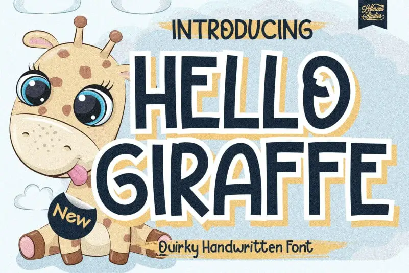 Hello Giraffe Display Font