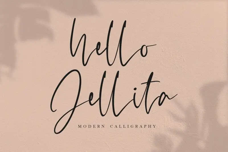 Hello Jellita Script Font