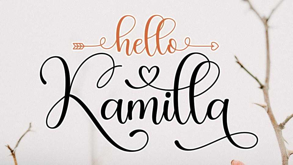 Hello Kamilla Script Font › Fontesk