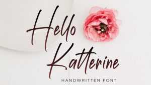Hello Katterine Font › Fontesk