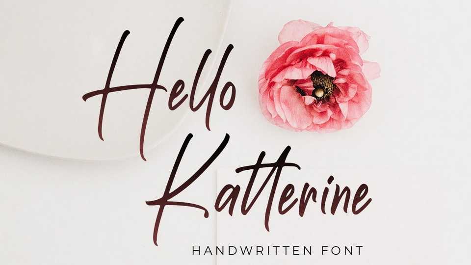 Hello Katterine Font › Fontesk