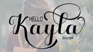 Hello Kayla Script Font › Fontesk