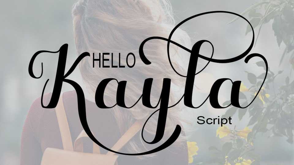 Hello Kayla Script Font › Fontesk