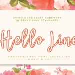 Hello Line Script Font