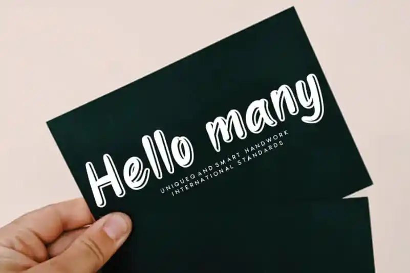Hello many Display Font