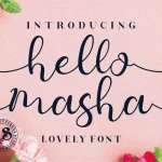 Hello Masha Calligraphy Font