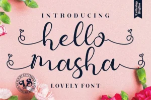 Hello Masha Calligraphy Font