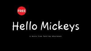 Hello Mickeys Font › Fontesk