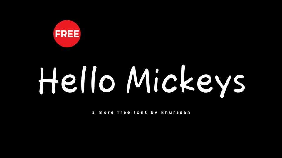 Hello Mickeys Font › Fontesk