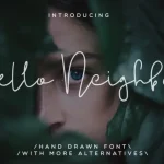 Hello Neighbor Script Font
