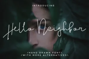Hello Neighbor Script Font