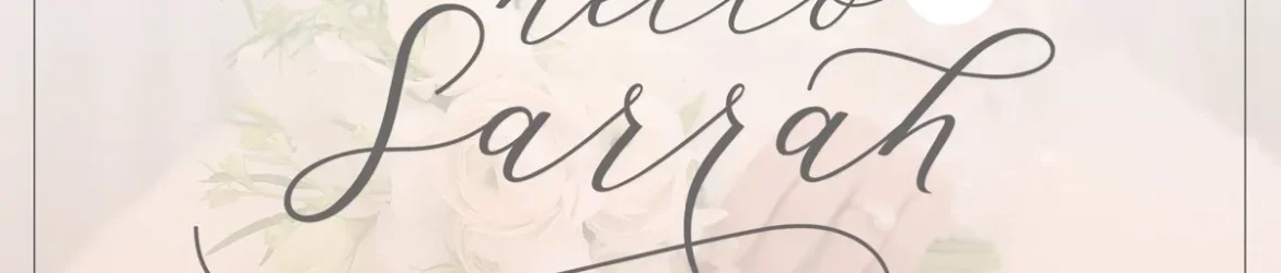 Hello Sarrah Script Font