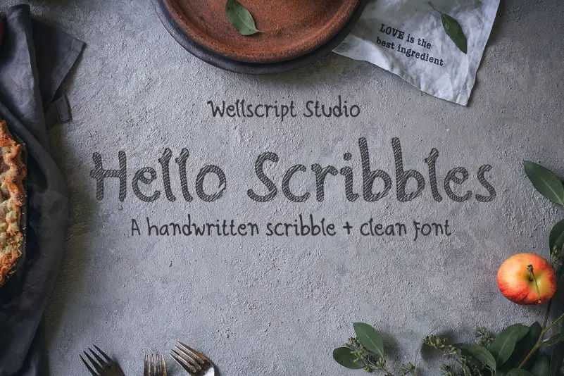 Hello Scribbles - Handwritten font