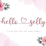 Hello Selly Calligraphy Font
