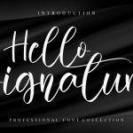 Hello Signature Font