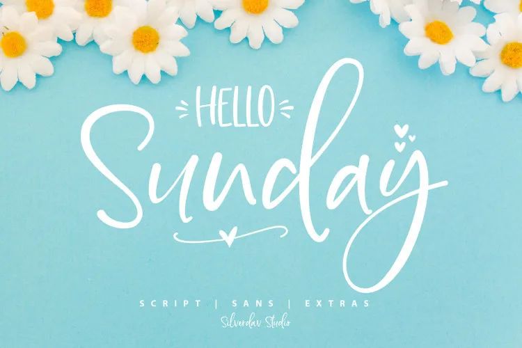 Hello Sunday Font Duo