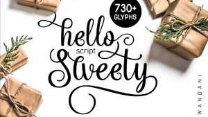 Hello Sweety Script Font › Fontesk