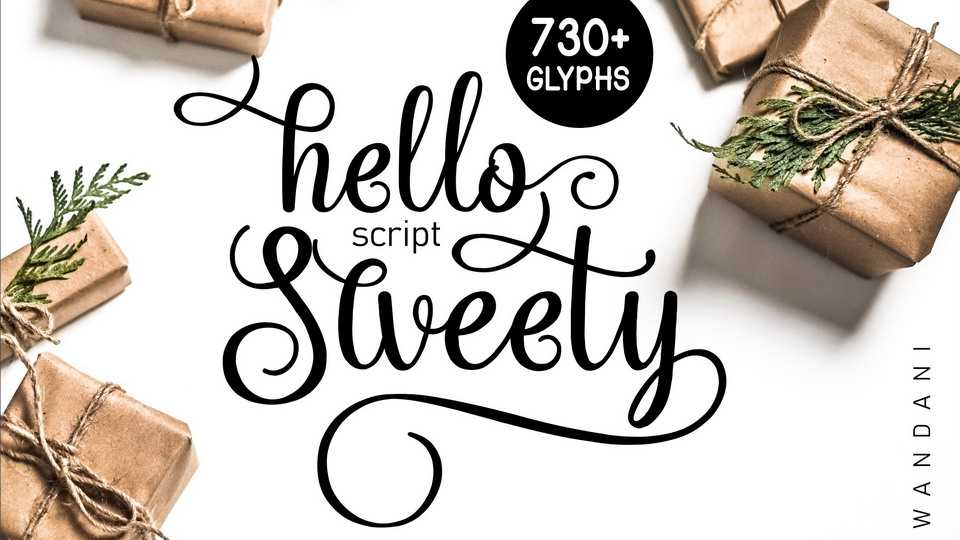 Hello Sweety Script Font › Fontesk