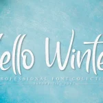 Hello Winter Script Font - Fonte Grátis Hello Winter Script Font