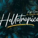 Hellotropica Handbrush Font