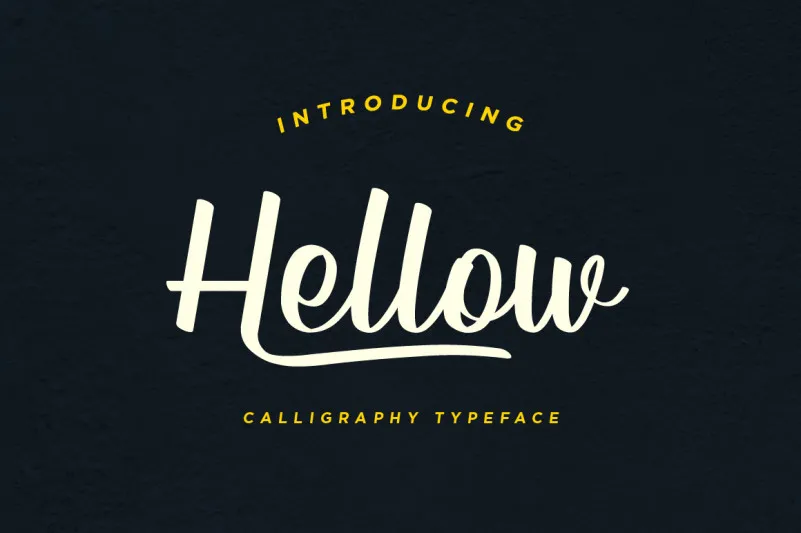Hellow – Calligraphy Typeface