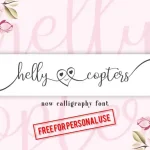 Helly Copters Calligraphy Font