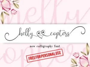 Helly Copters Calligraphy Font