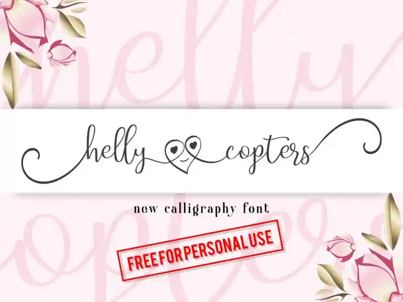 Helly Copters Calligraphy Font